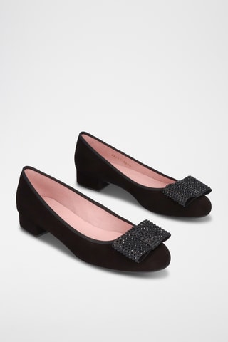 Ballerines en nubuck - Noir