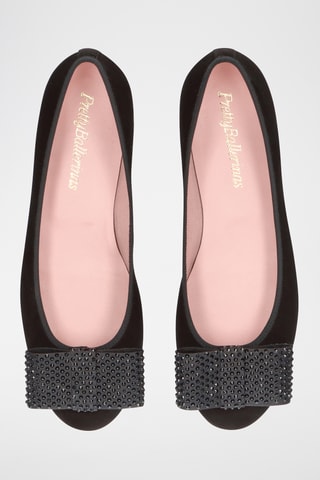 Ballerines en nubuck - Noir