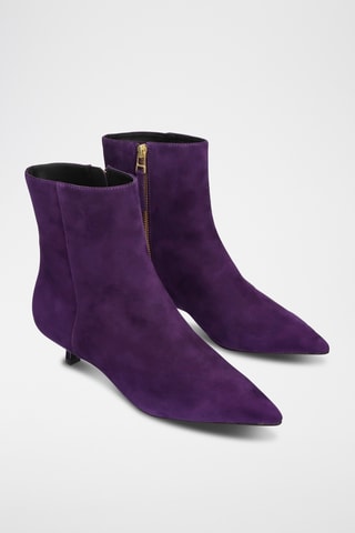 Bottines en nubuck - Violet