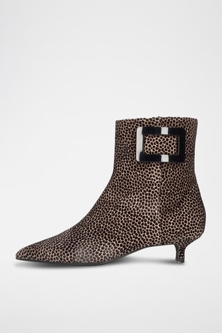 Bottines en cuir - Marron