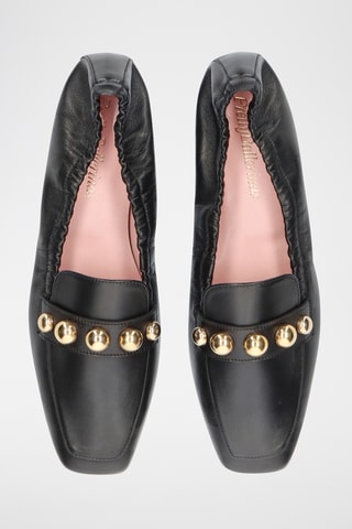Mocassins en cuir - Noir