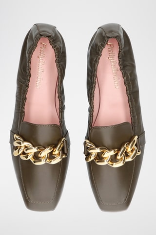 Mocassins en cuir - Kaki