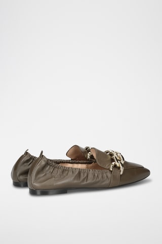 Mocassins en cuir - Kaki