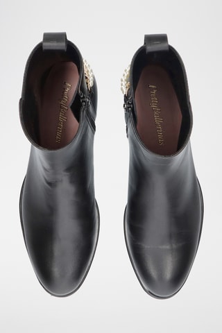 Bottines en cuir - Noir