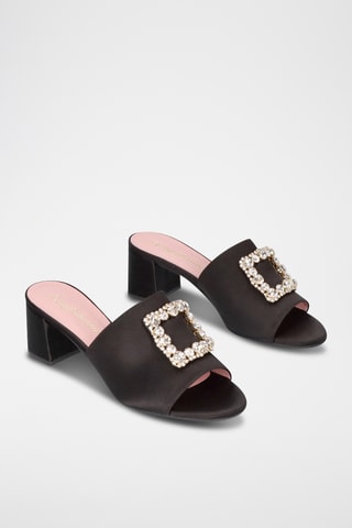 Mules à talons - Noir