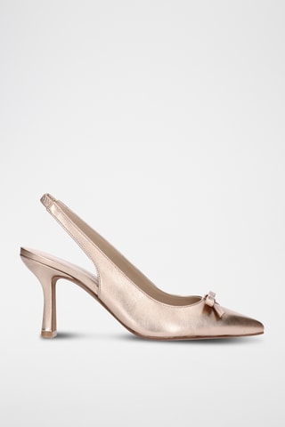 Escarpins en cuir - Doré