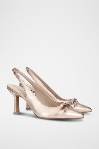 Escarpins en cuir - Doré