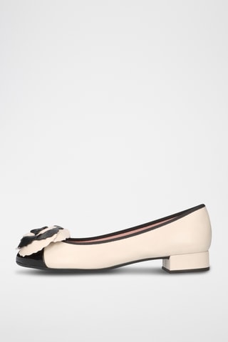 Ballerines en cuir - Beige