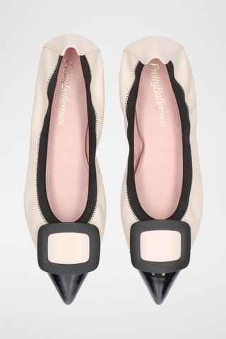 Ballerines en cuir - Beige