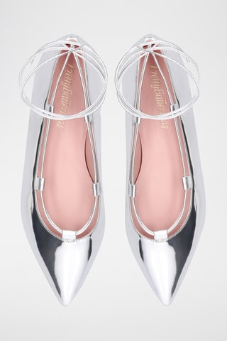 Ballerines vernies - Argenté