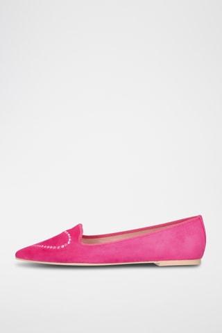 Ballerines en nubuck - Rose
