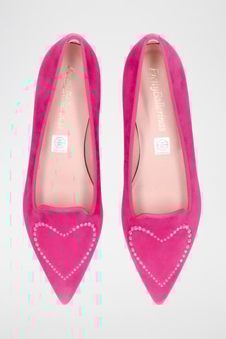 Ballerines en nubuck - Rose