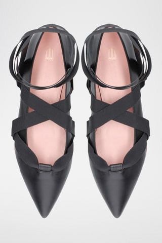 Ballerines en cuir - Noir