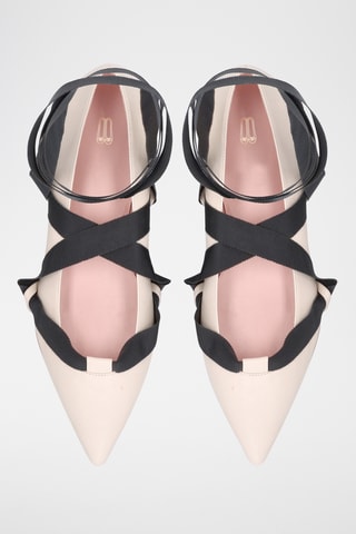 Ballerines en cuir - Beige