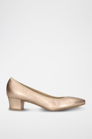 Escarpins en cuir - Doré