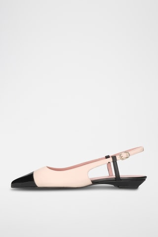 Ballerines en cuir - Beige