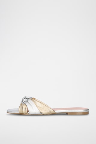 Mules en cuir - Doré