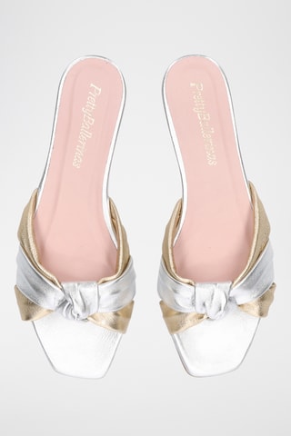 Mules en cuir - Doré