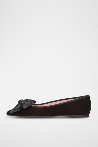 Ballerines en nubuck - Noir