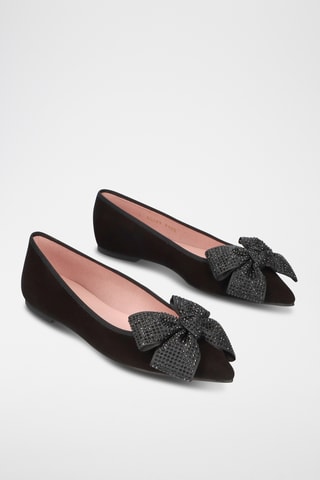 Ballerines en nubuck - Noir