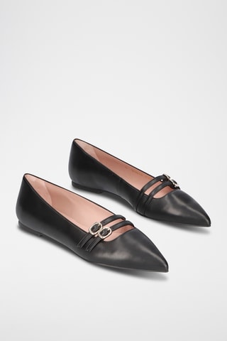 Babies en cuir - Noir