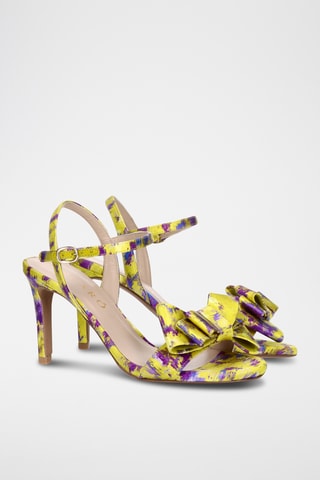 Sandales à talons - Jaune