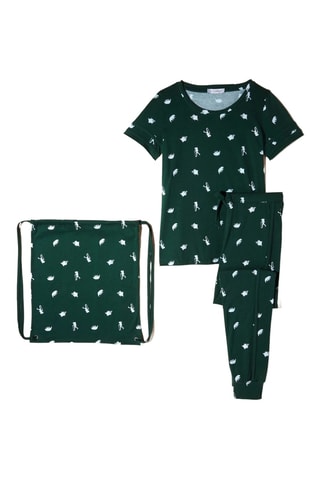 Conjunto de 3 peças Road Trip - Verde-escuro