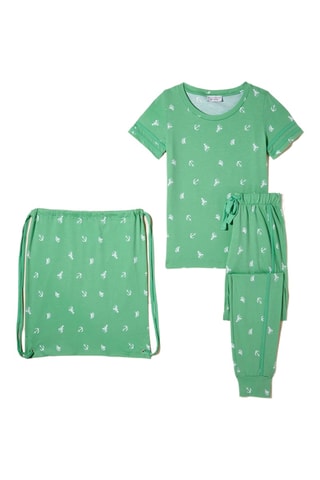 Conjunto de 3 peças Road Trip - Verde-claro