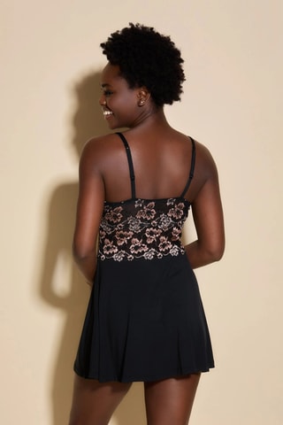 Babydoll e string Savona - Preto