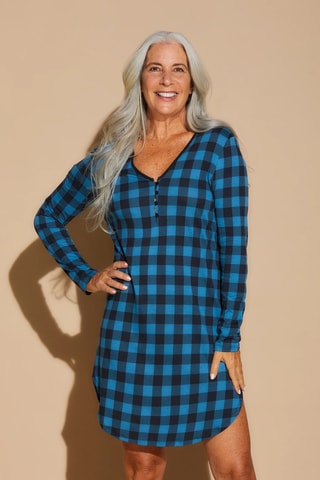 Camisa de dormir Ski Trip - Azul