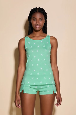 Pijama Road Trip - Verde-claro