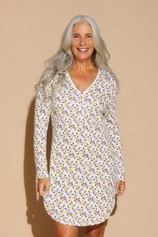 Camisa de dormir Ski Trip - Branco