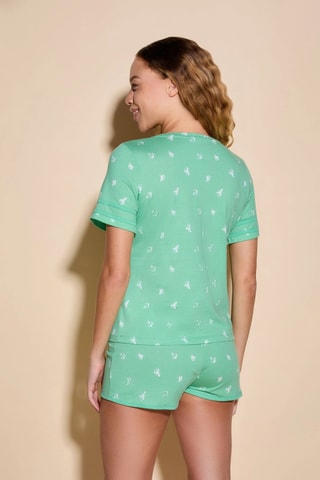 Pijama Road Trip - Verde-claro