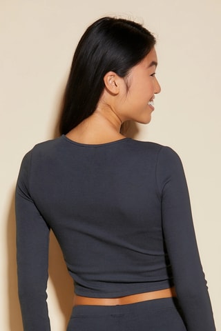 Casaco de malha curto Michi - Antracite