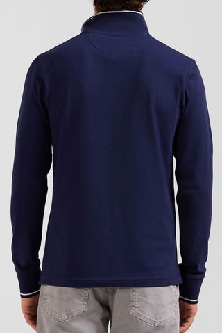 Polo Decalage - Bleu marine