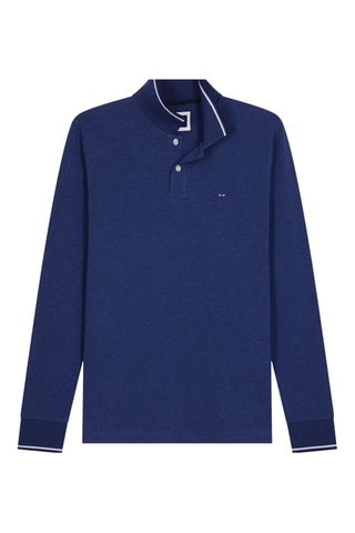 Polo Decalage - Bleu marine
