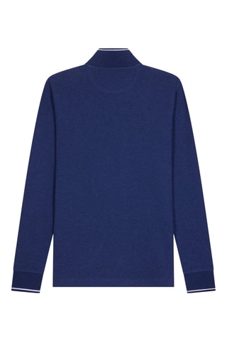 Polo Decalage - Bleu marine