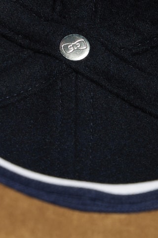 Casquette en laine - Bleu marine et beige