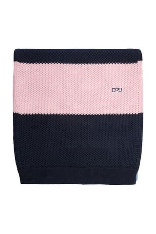 Echarpe Parisse - Ciel, rose poudré et noir