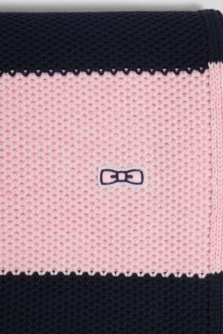 Echarpe Parisse - Ciel, rose poudré et noir