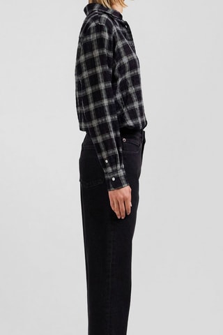 Chemisier en laine vierge Kiketi - Noir