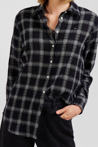 Chemisier en laine vierge Kiketi - Noir