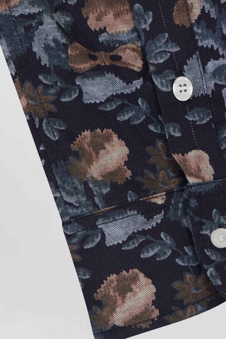 Chemisier X Attitude - Bleu marine et marron