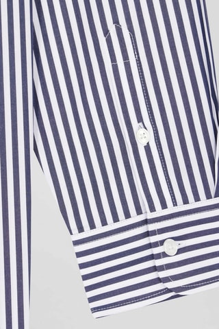 Chemise Baton - Bleu marine et blanc
