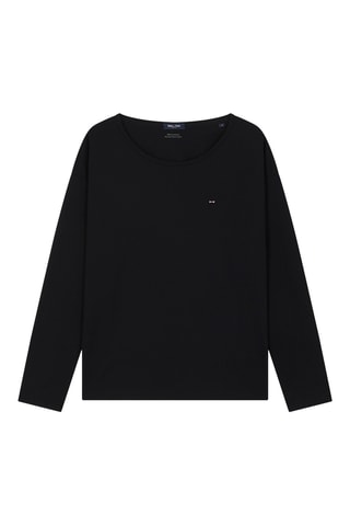 T-shirt Rond Relax - Noir