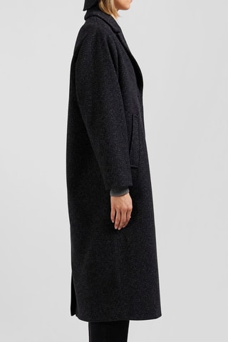 Manteau en laine Enjambee - Noir