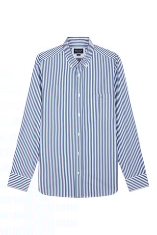 Chemise Précision - Ciel et blanc