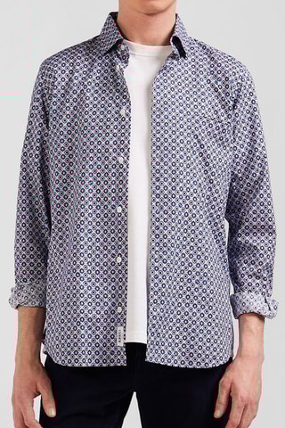 Chemise Happy Print - Blanc