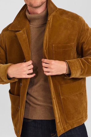 Surchemise en velours Poidevin - Marron