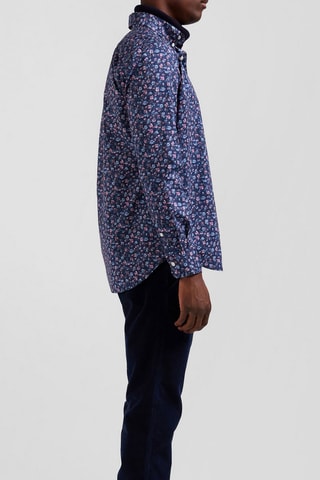 Chemise Happy Print - Bleu marine